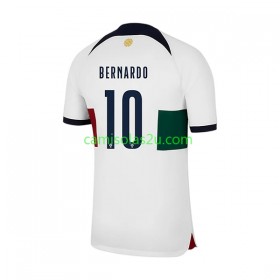 Camisolas de futebol Portugal Bernardo 10 Equipamento Alternativa World Cup 2022 Manga Curta
